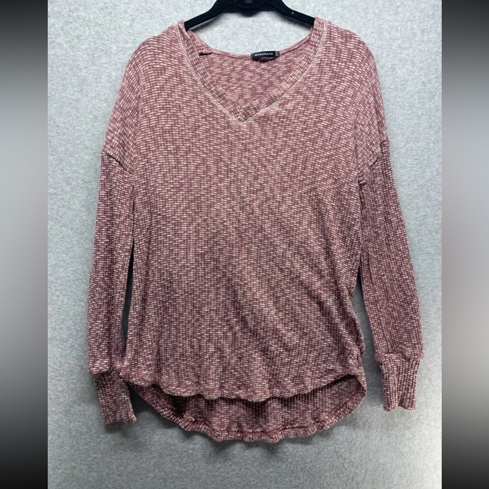 Staccato Women's Long Sleeve Knit Top in Mauve